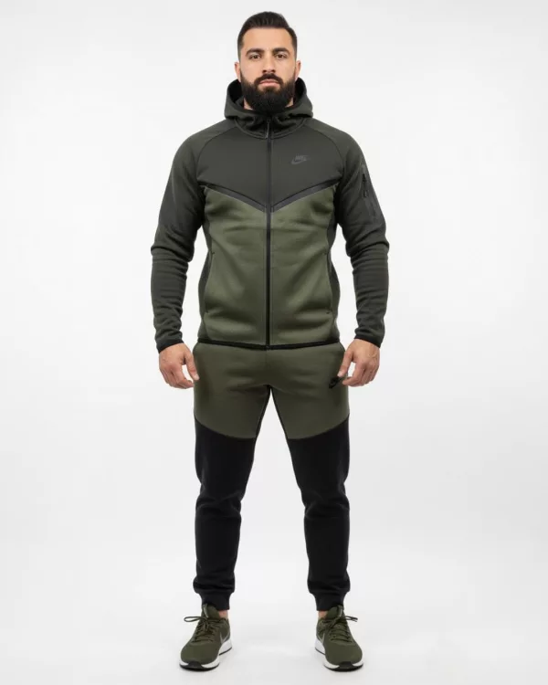 TECH FLEECE muška trenerka sa kapuljačom - maslinasto zelena